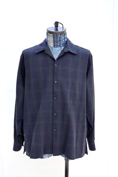 アプレッセ 2026 STYLE1 Silk Nep Loop Collar Shirts(26SAP-02-14)CHECK☆3月20日(金)発売！