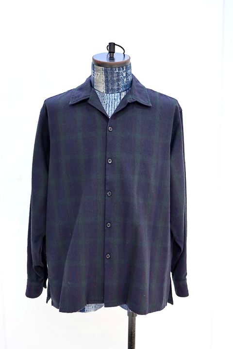 アプレッセ 2026 STYLE1 Silk Nep Loop Collar Shirts(26SAP-02-14)CHECK☆3月20日(金)発売！