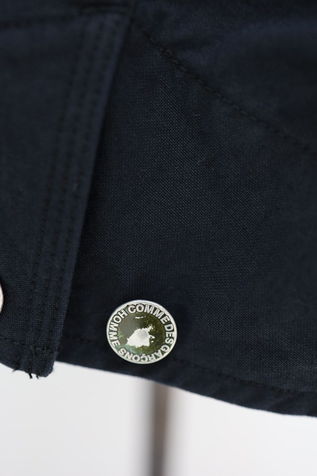 コムデギャルソンオム26SS ナイロンオックス製品染ジップアップフーディ(HQ-J003-051)BLACK☆2月6日(金)発売！