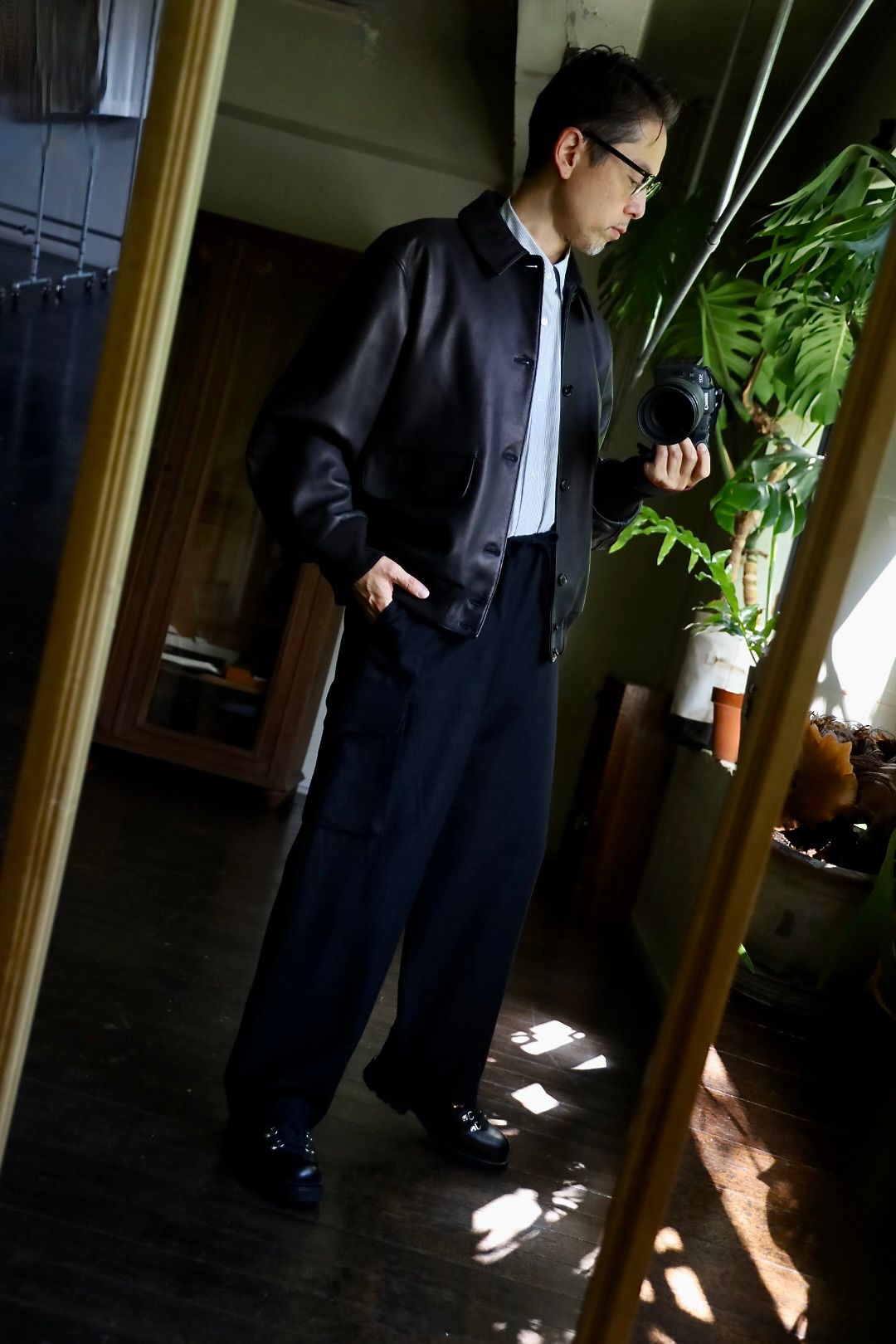 ジャケット・アウター blurhms Lamb Leather Jacket 3 BK blurhms Lambs Jacket | 大阪心斎橋のメンズ洋服のセレクト