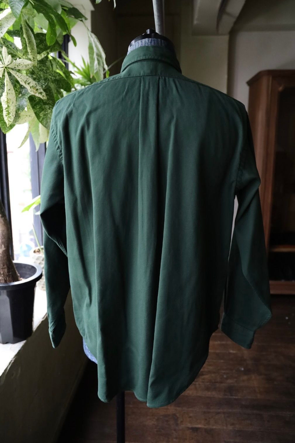 アプレッセ 2025 STYLE2 Double Weave Twill Regular Collar Shirt(25AAP-02-10)GREEN☆9月27日(土)発売！