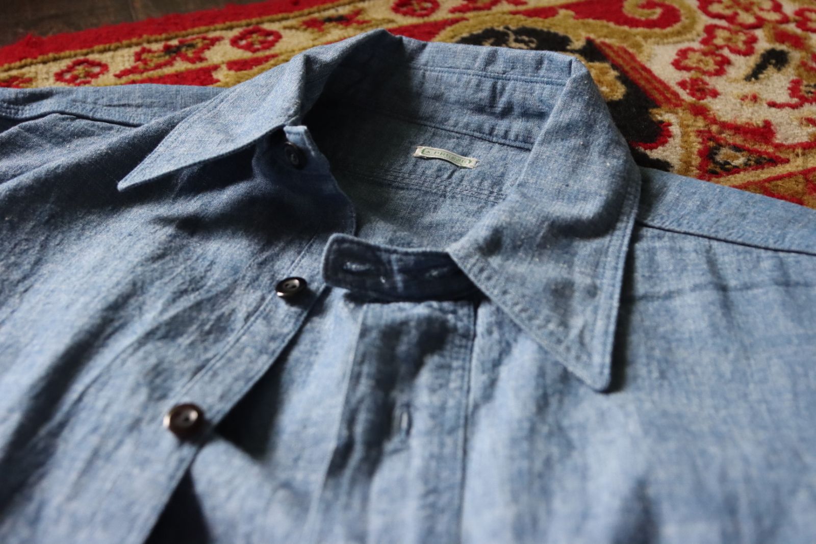 アプレッセ23AWシャツ BB Washed Chambray Shirt(23SAP-02-09M)INDIGO