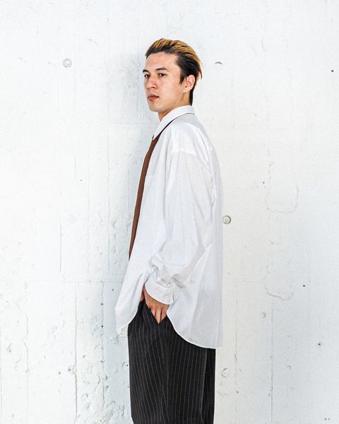 グラフペーパー Broad L/S Oversized Regular Collar Shirt  2月15日(土)新作発売！