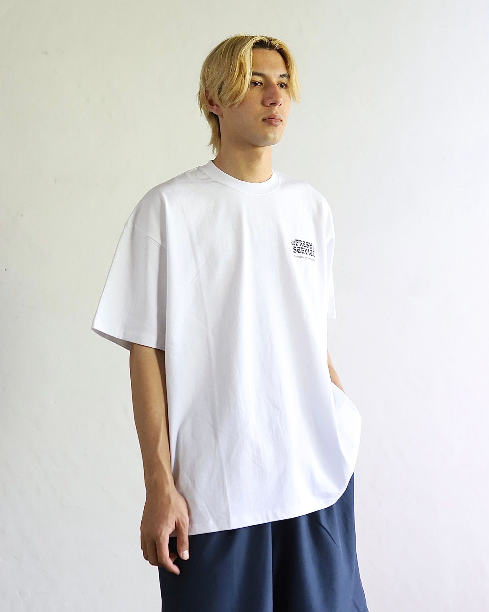 FreshService 24SS CORPORATE PRINTED S/S TEE ‘‘ON LINES’’ style 2024.4.19