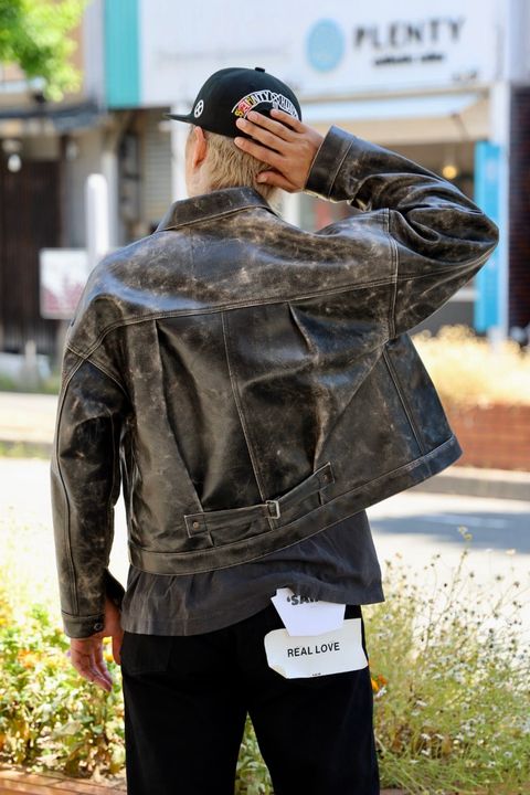 SAINT Mxxxxxx BBJ_LEATHER JACKET スタイル ！