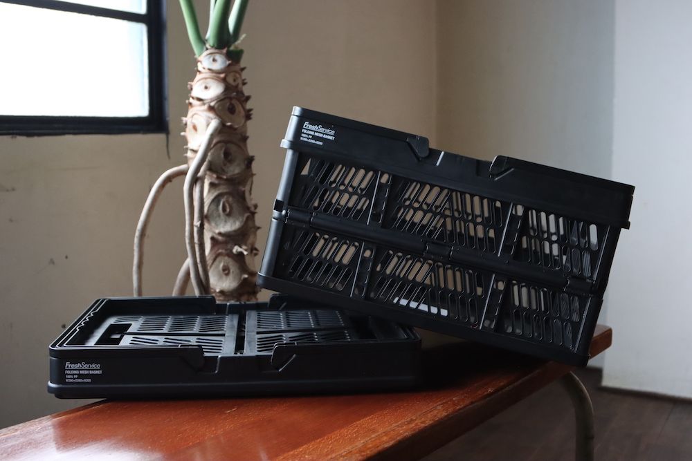 FreshService FOLDING MESH BASKET(FSP251-99072B) BLACK☆