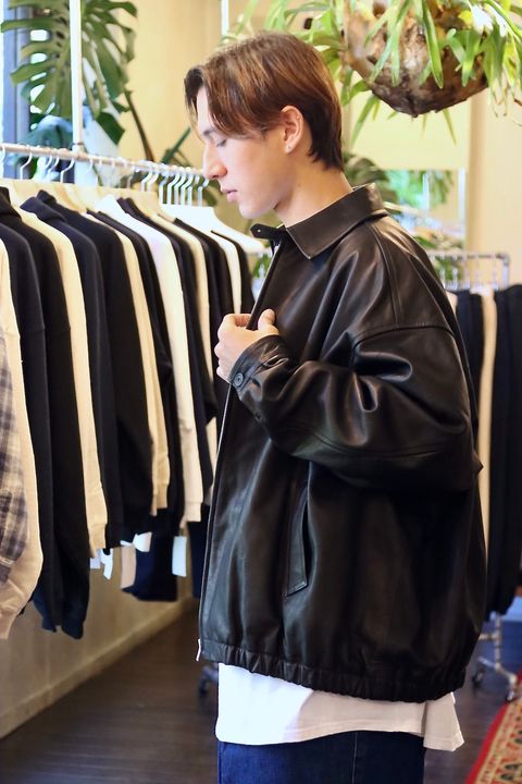 S.F.C 23FW LEATHER BIG JACKETスタイル