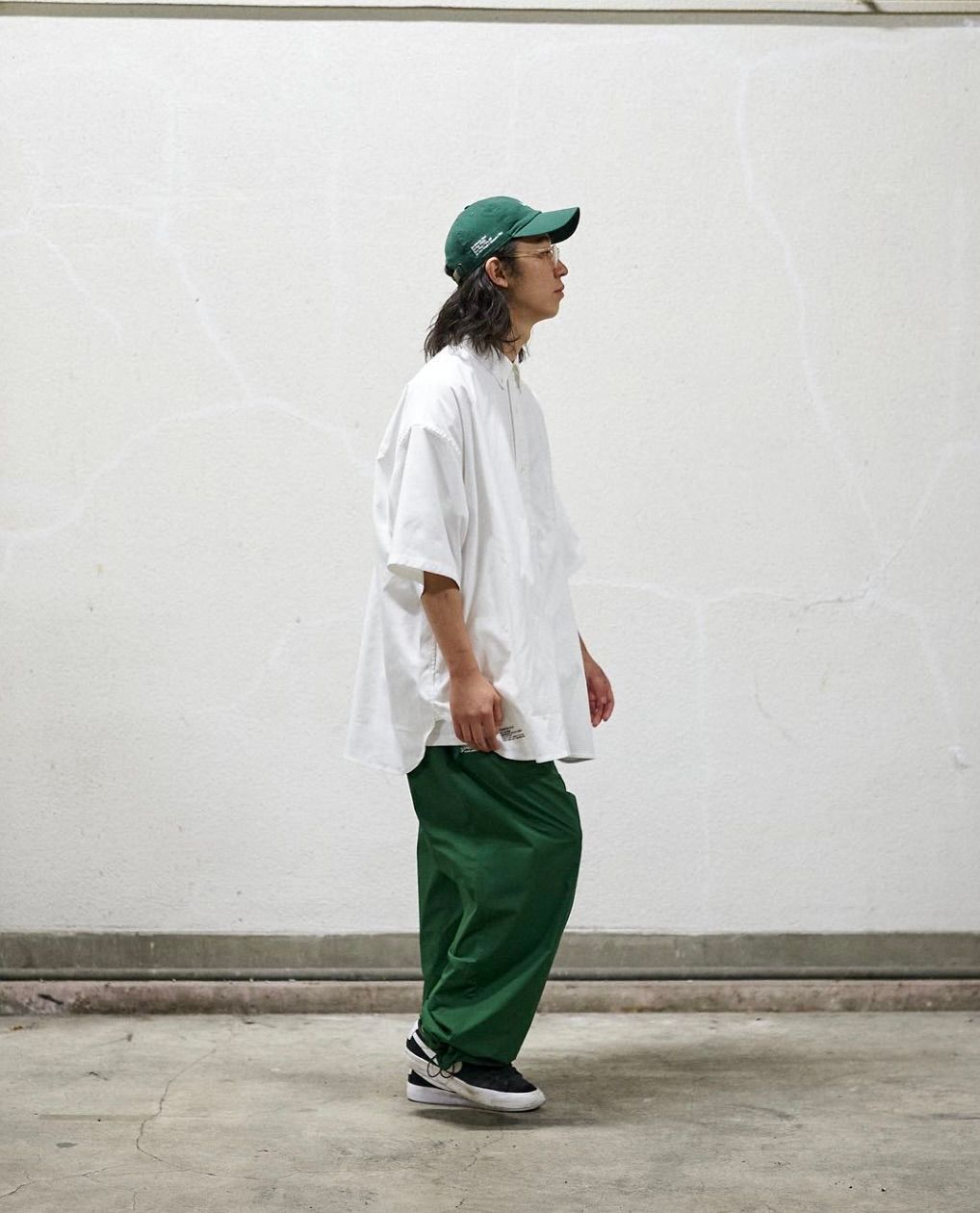 フレッシュサービス DRY OXFORD CORPORATE S/S B.D. SHIRT(FSC251-50004B)WHITE