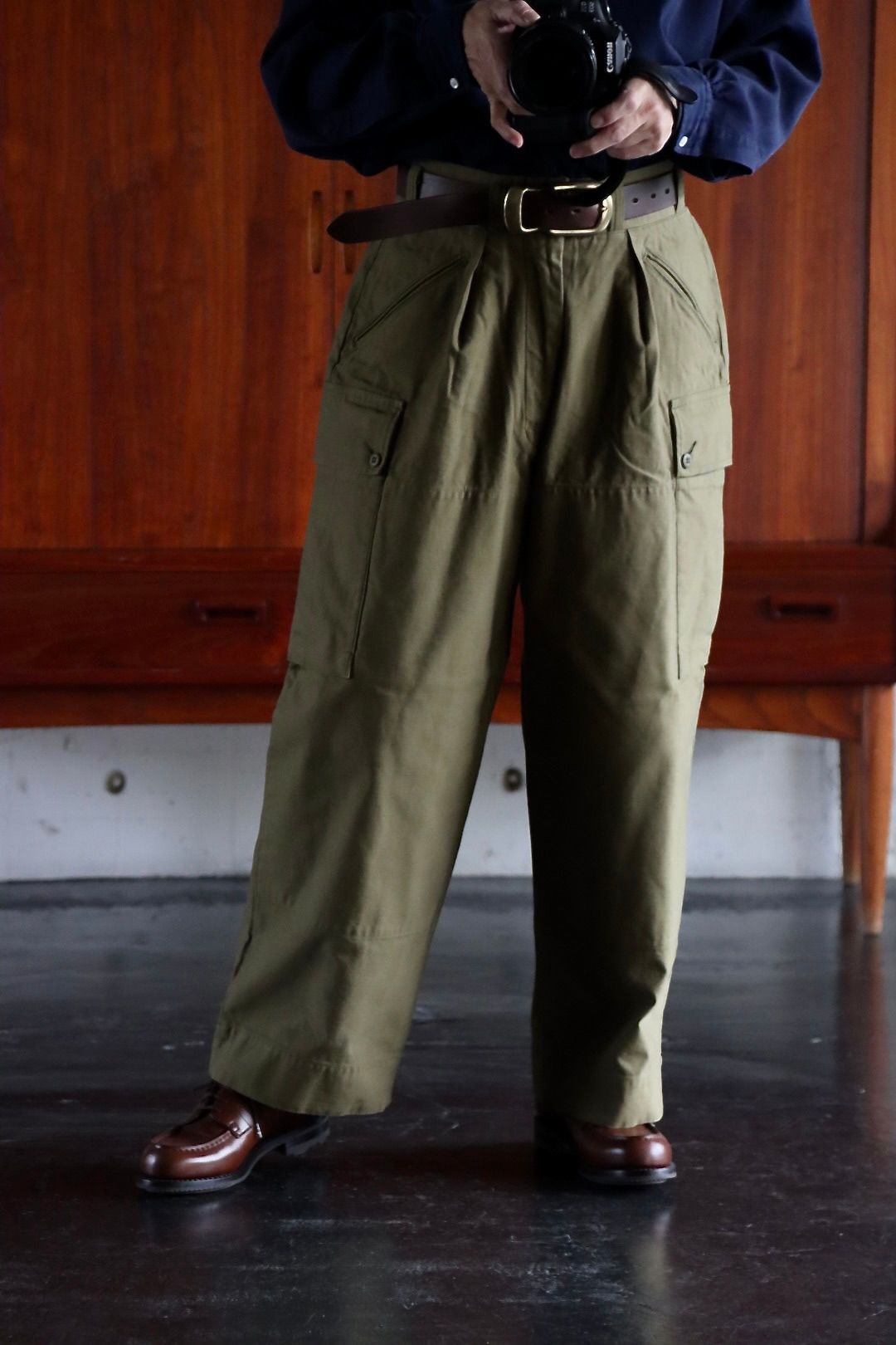 アプレッセ22FW MT Trooper Pants"OLIVE"スタイル