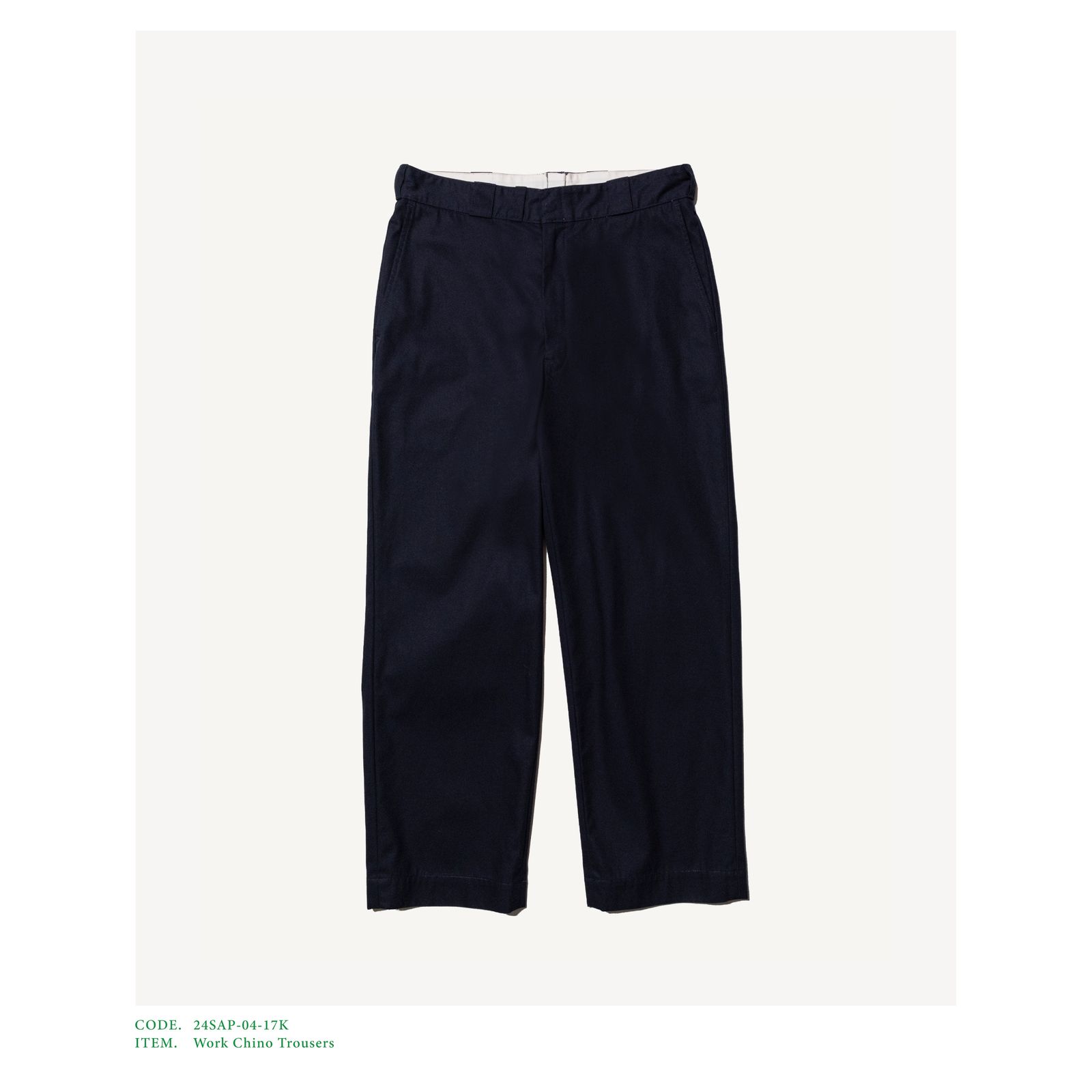 A.PRESSE - アプレッセ24SS Work Chino Trousers (24SAP-04-17K)NAVY ...