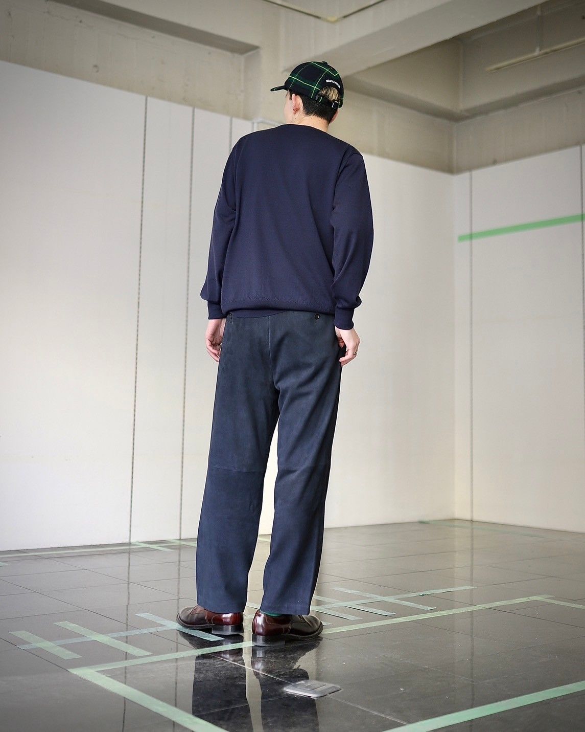 A.PRESSE アプレッセ 2024 Style1 Cashmere High Gauge Crew Neck Sweaterスタイル