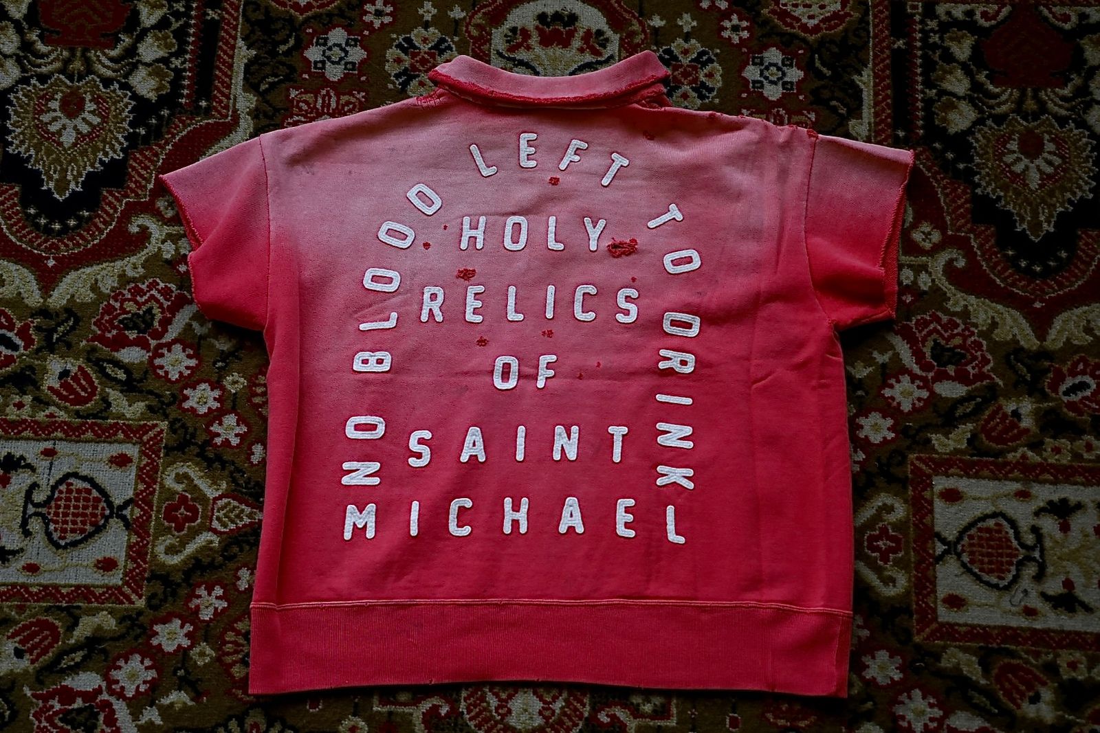 セントマイケル 26SS SAINT HALF ZIP SWEAT(SM-MK8-0000-053)RED☆4月11日(土)発売！