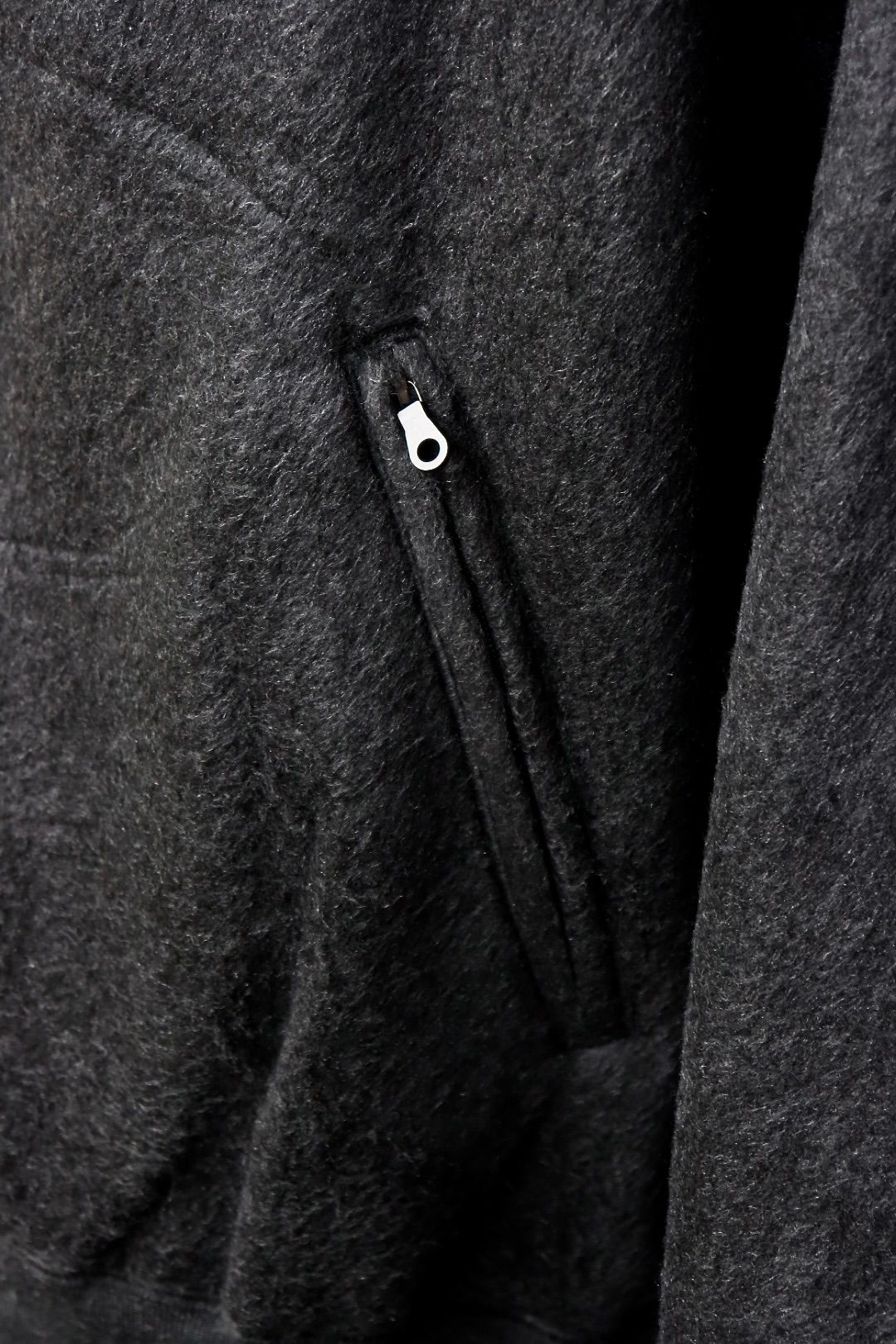 blurhms ブラームス Pe/Silk Fleece Bomber Jacket(BHS25F019)HEATHER BLACK☆新作発売！