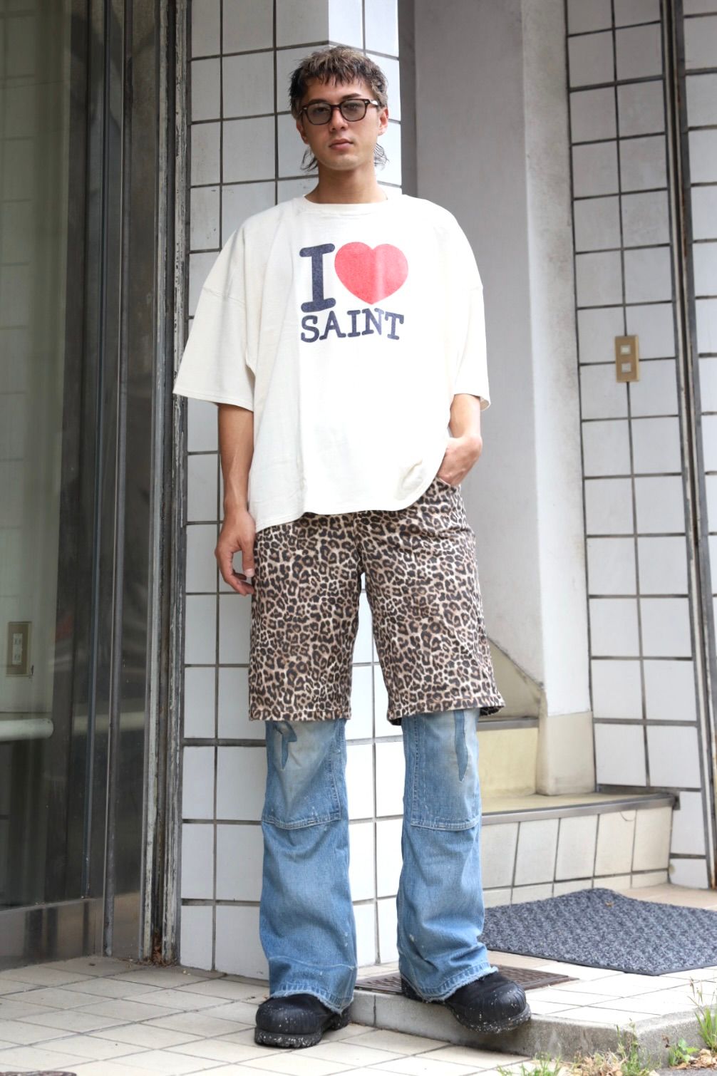 SAINT Mxxxxxx FOOTBALL T-SHIRT PICK UP STYLE