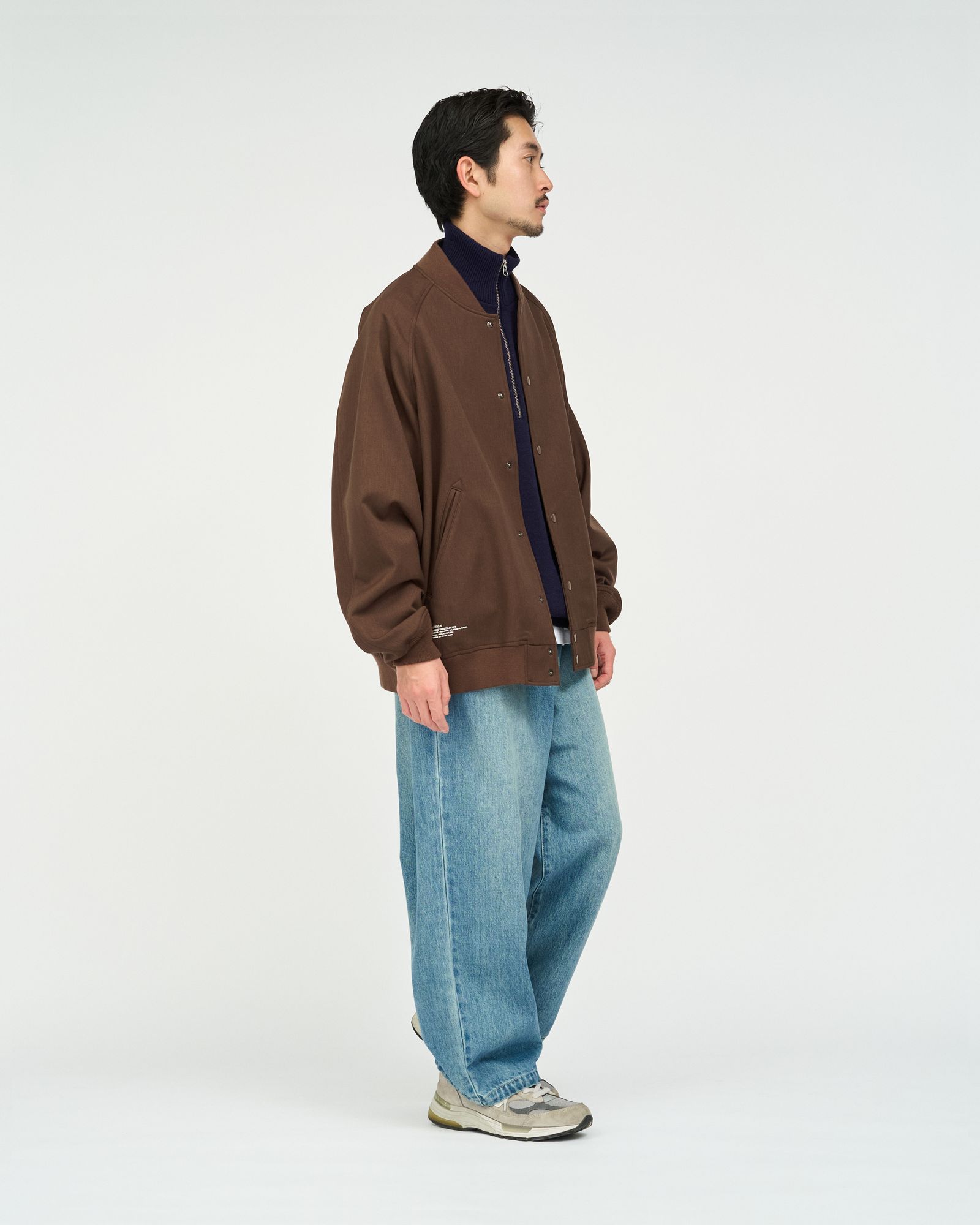 フレッシュサービス 26AW  DOWN FABRIC VARSITY JACKET(FSC263-30050)BROWN☆10月24日(土)新作発売！