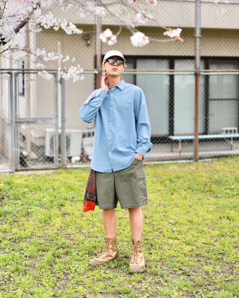 A.PRESSE 新作Regular Collar Shirtスタイル