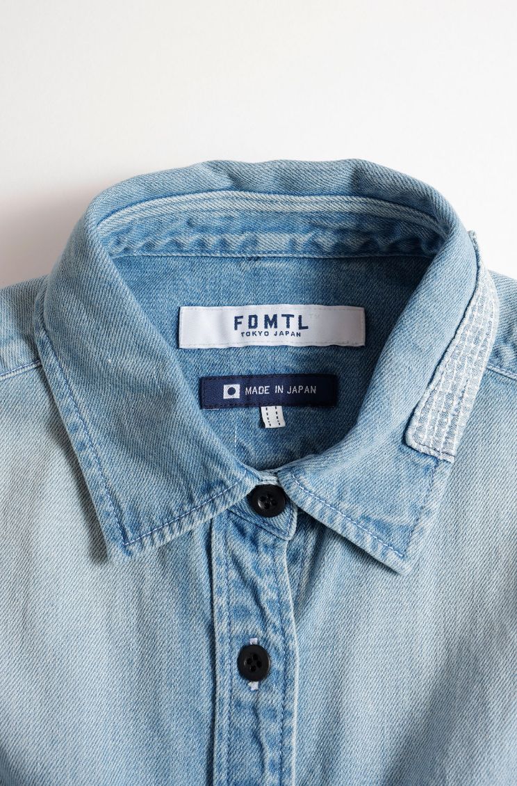 ファンダメンタル デニムシャツ <WOMENS FIT> DENIM SHIRT 3YR WASH(FA25/SH11WU)INDIGO