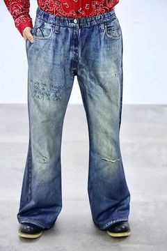 TALKING ABOUT THE ABSTRACTION PRINT FLARE PT"DENIM"スタイル20260118