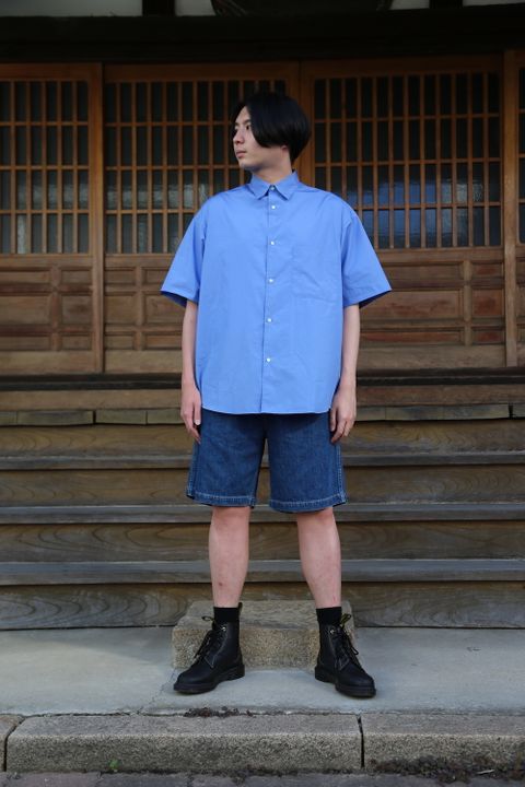 Gpaphpaper Broad Oversized S/S Regular Collar Shirt(GM212-50625B) style.2021.5.22.