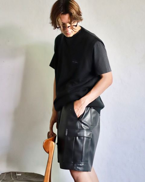 SEDAN ALL-PURPOSE 23FW TECH LOGO KNIT VESTスタイル