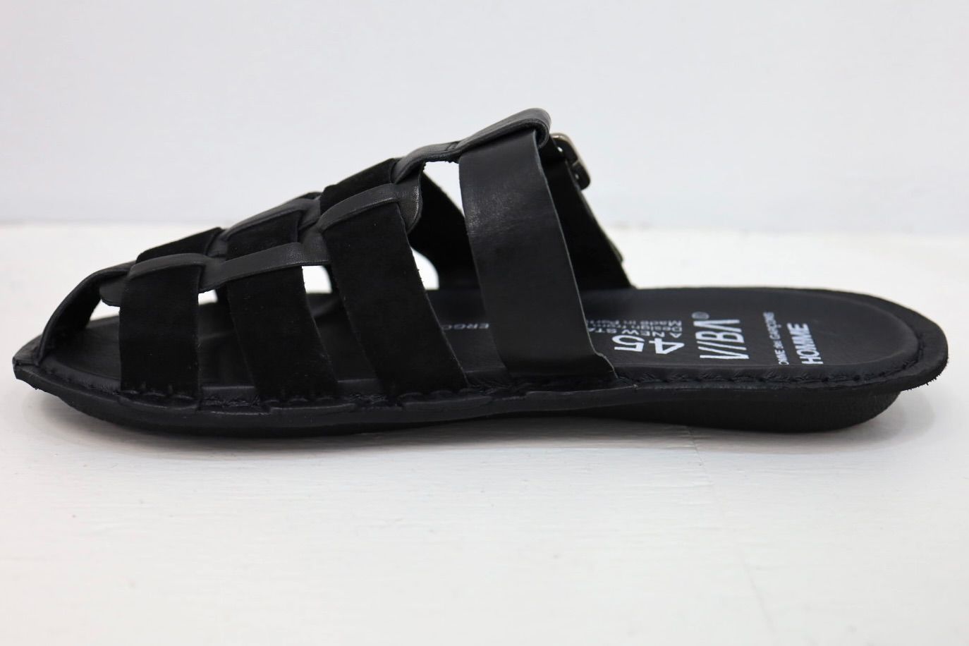 コムデギャルソンオム26SS ステアスムース×スウェードサンダル(HQ-K106-001)BLACK×BLACK☆4月3日(金)発売！