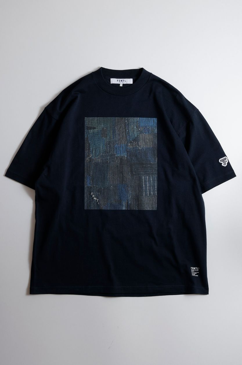 FDMTL - ファンダメンタル Tシャツ SASHIKO PATCHWORK TEE(FA25