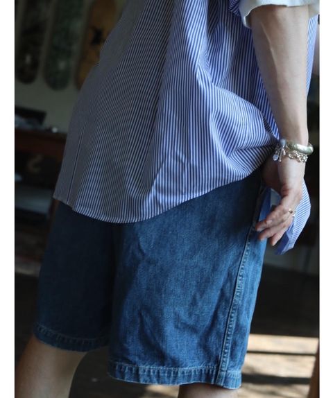 Graphpaper 22SS Broad Stripe S/S Oversized Regular Collar Shirt スタイル.2022.5.21.