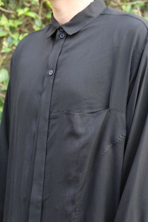 Yohji Yamamoto pour Homme 2020AW W-切り替えBシャツテンセルローン(HR-B25-212) style.2020.9.11.