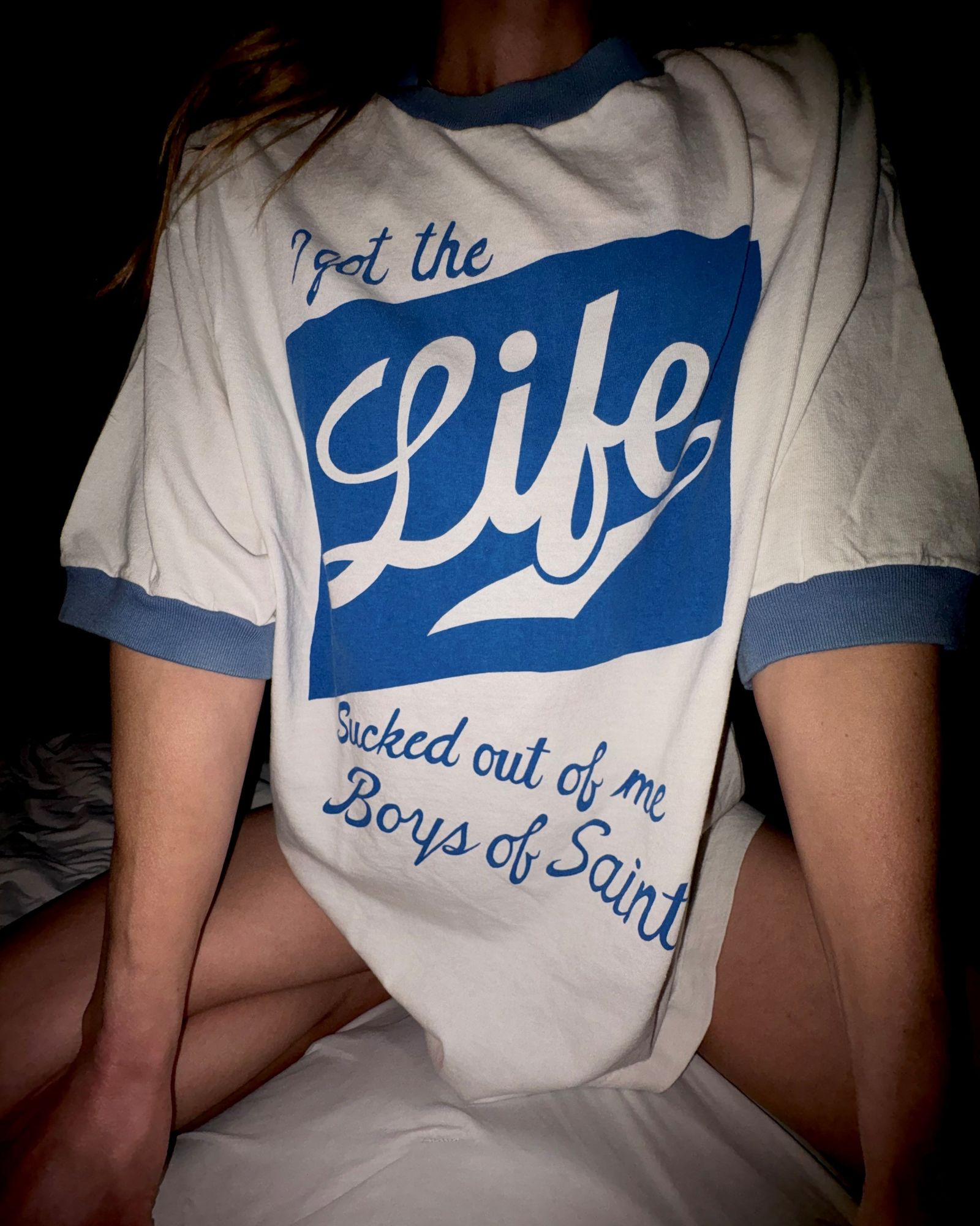 セントマイケル 26SS RINGER TEE BOS_SS T-SHIRT(SM-MK8-0000-C16)WHITE☆4月29日(水)新作発売！