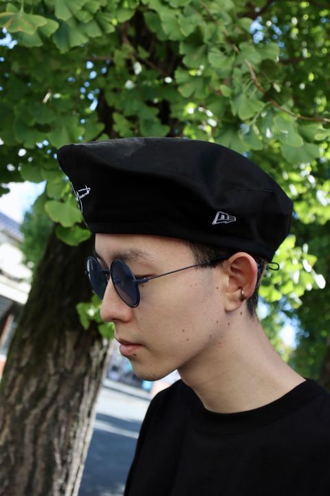 Yohji Yamamoto×NEWERA サイドテープパンツスタイル