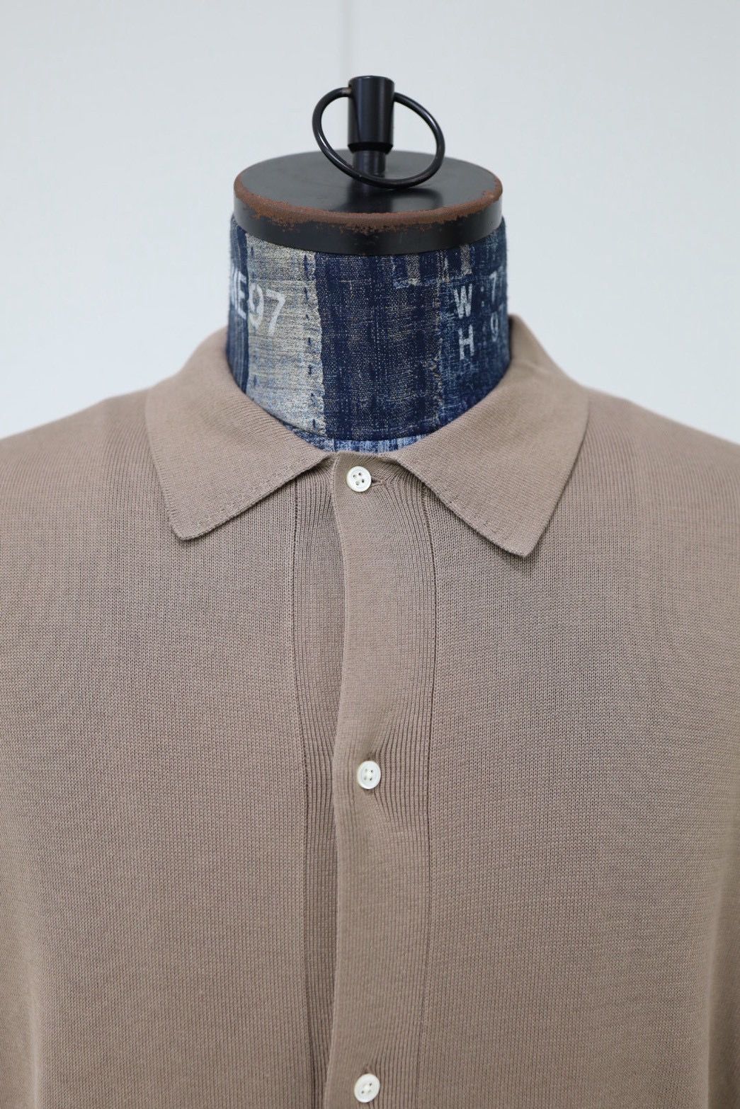 グラフペーパー26SS Suvin High Gauge Knit Oversized L/S Shirts (GU261-80263C)TAUPE☆1月17日(土)発売！