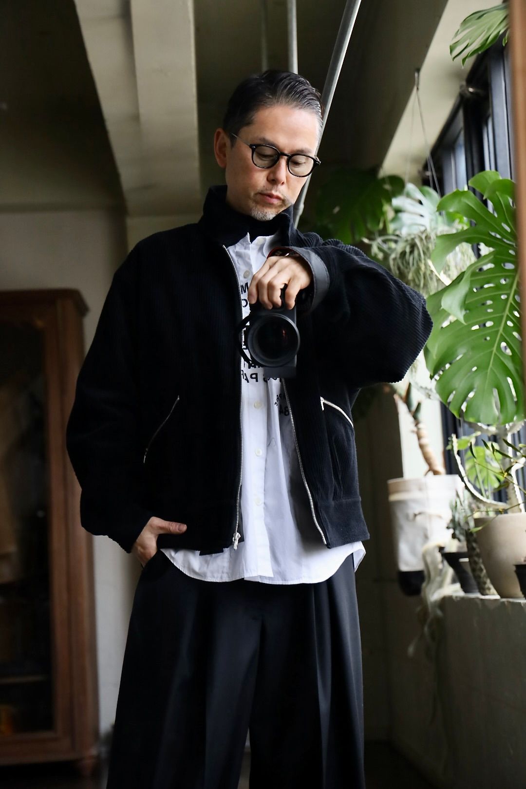 A.PRESSE Wool Corduroy Bomber Jacket – unexpected store