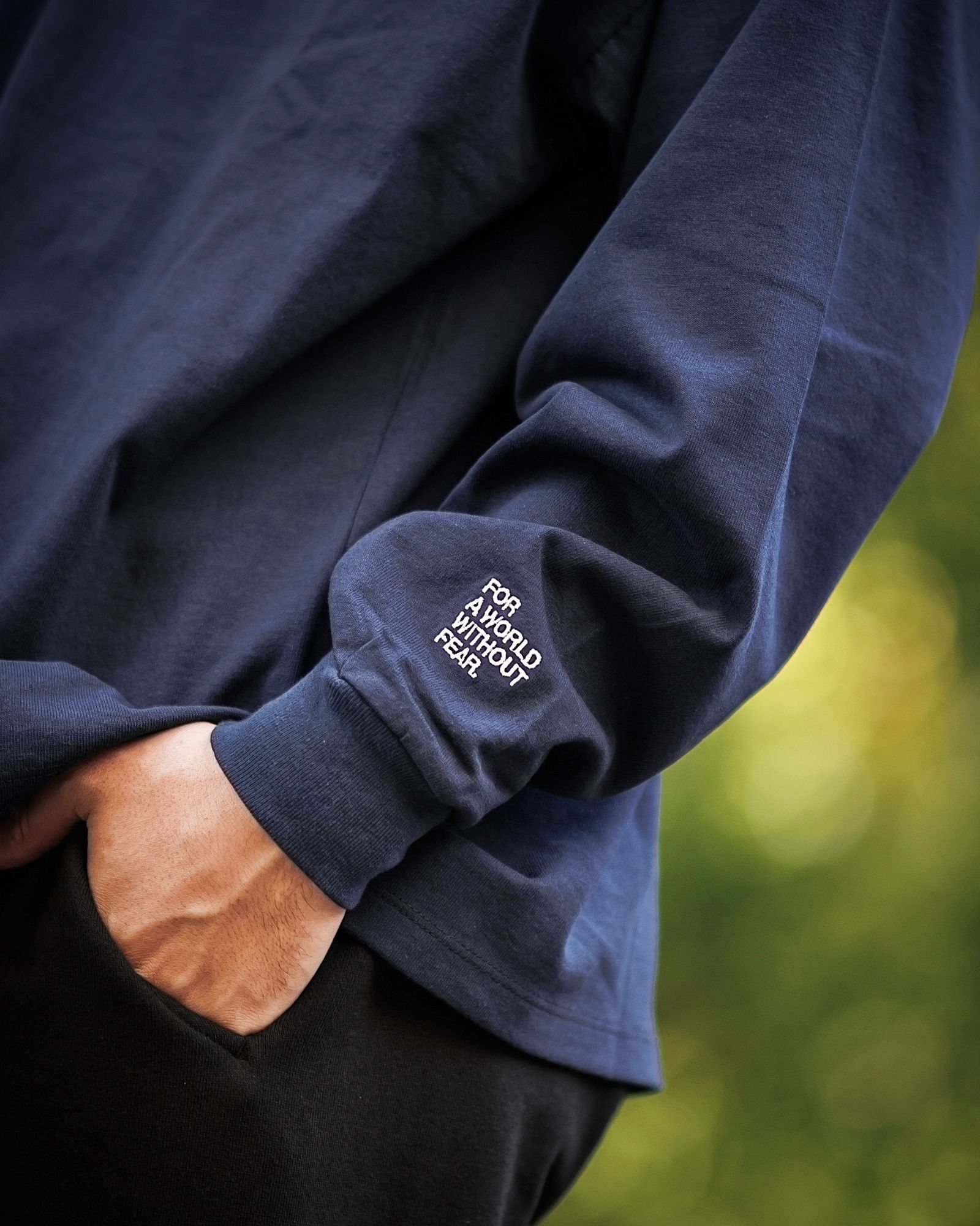 フレッシュサービス VIBTEX for FreshService L/S CREW NECK TEE (NAVY)