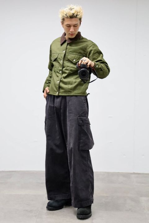 FOUNDOUR  COLOR DENIM JACKET MARK スタイル