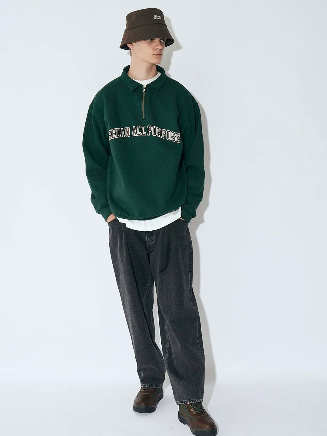セダンオールパーパス23FW Oval Logo Denim Pant(SD23F-PT07)BLACK☆8月12日(土)発売！