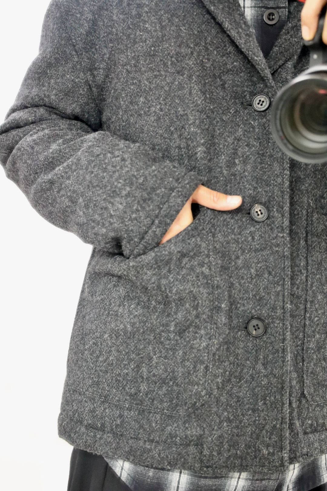 コムデギャルソンオム25FW ウールツイードヘリンボーンジャケット(HP-J025-051)BLACK☆11月1日(土)発売！