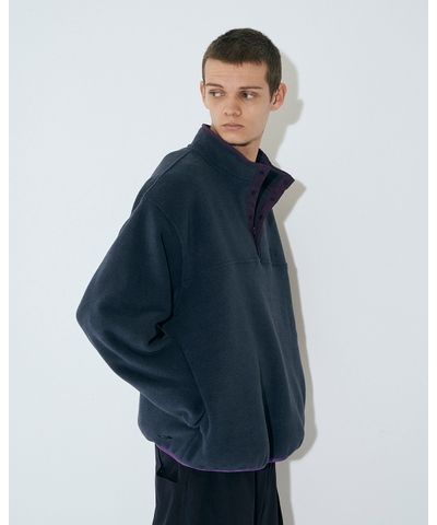 セダンオールパーパスFW23 Fleece Snap Pullover (SD23F-CT07)Navy