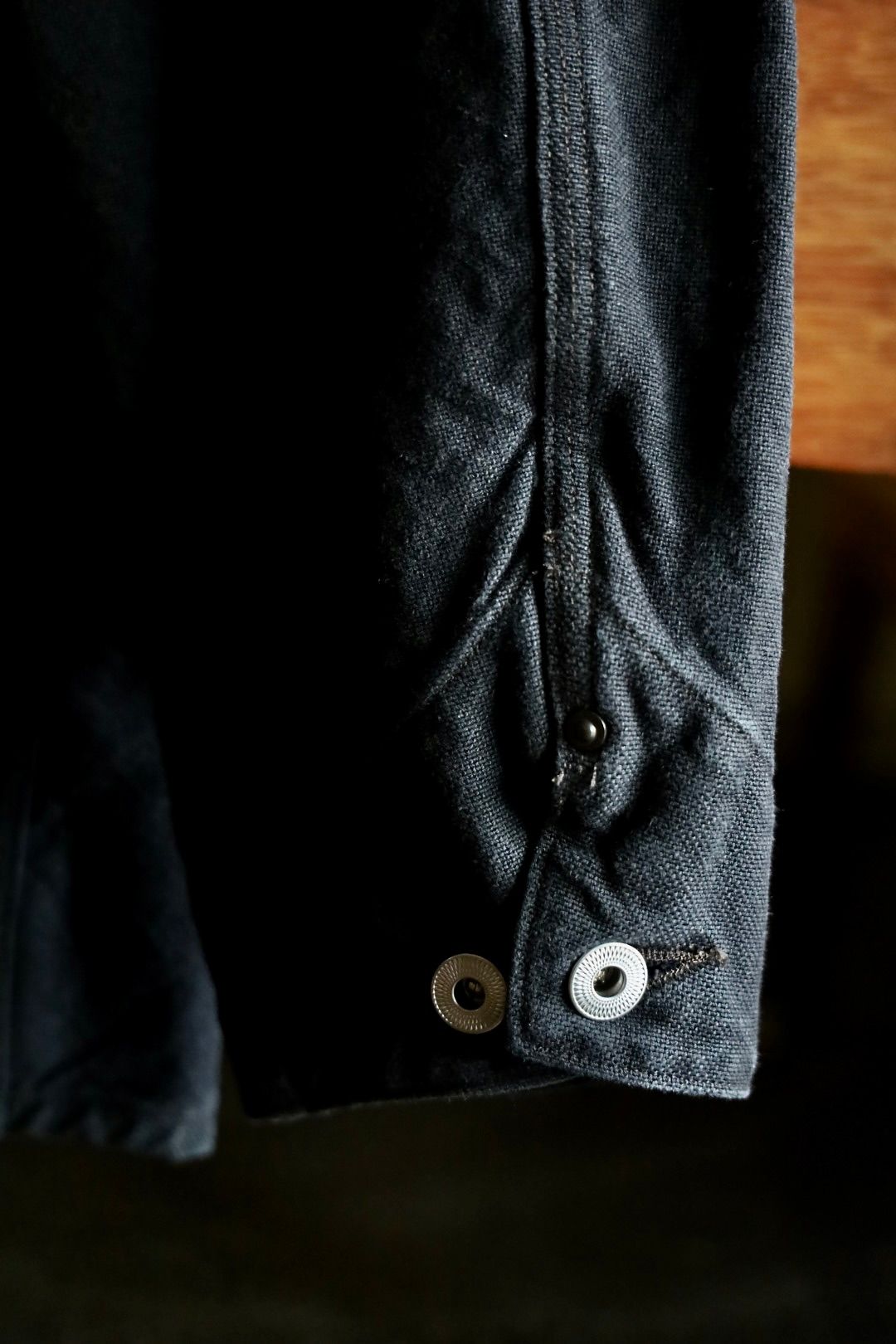 アプレッセ 2025 STYLE2 Vintage Silk Hemp Coverall Jacket(25AAP-01-53)BLACK