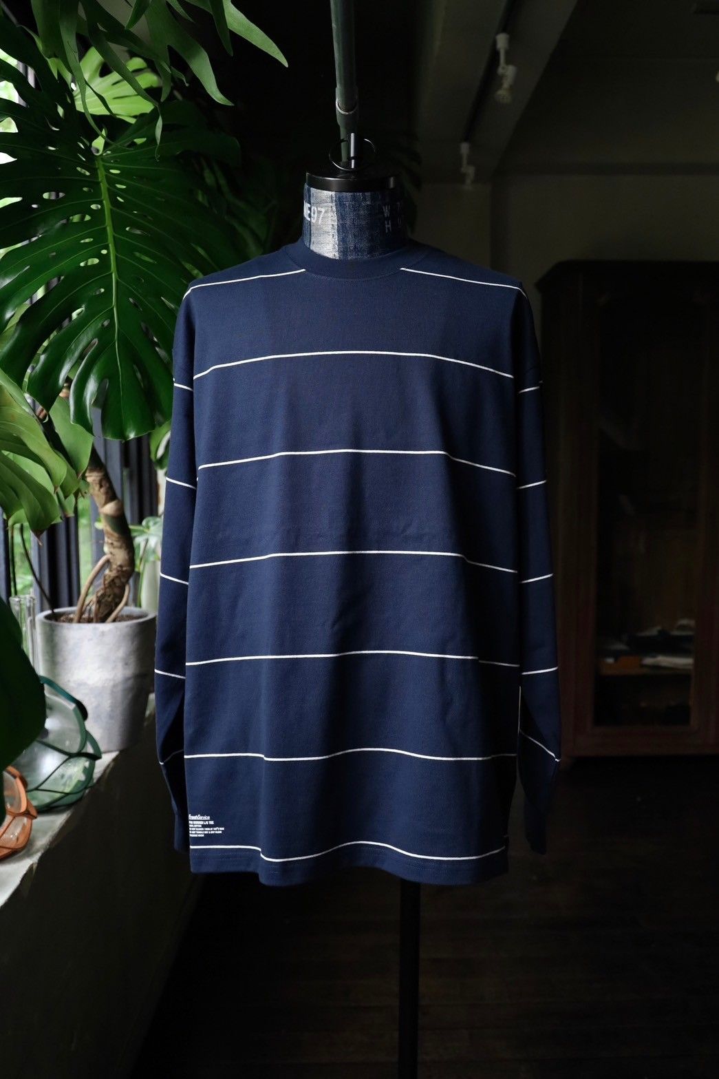 FreshService PIN BORDER L/S TEE(FSC261-70261)NAVYxWHITE ☆2月14日(土)新作発売！