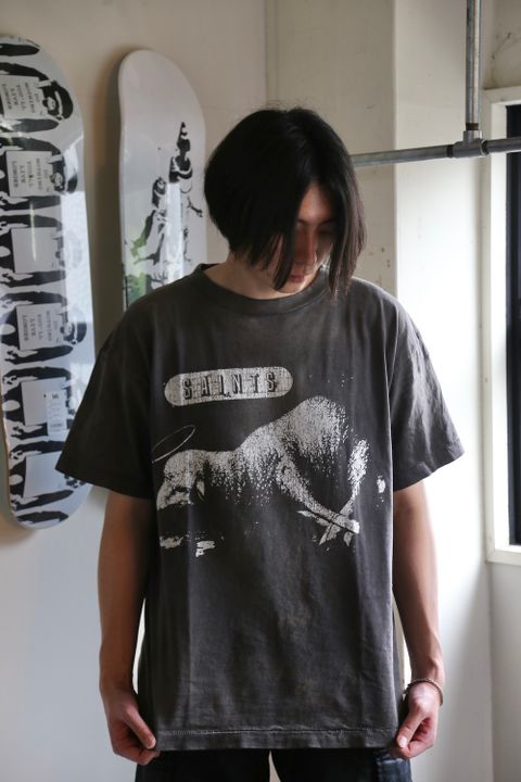 ©︎SAINT M×××××× T-SHIRT SHEEP LION (SM-A21-0000-003) BLACK style.2021.7.9