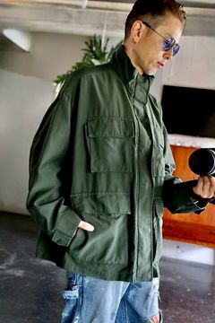 グラフペーパー 25AW Cotton Cupro Back Satin Military Jacket(GM253-30344)GREEN☆9月6日(土)発売！