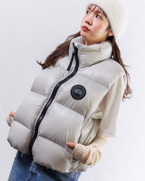 CANADA GOOSE レディース新作Cypress Puffer Vest Black Label style.2024.11.6