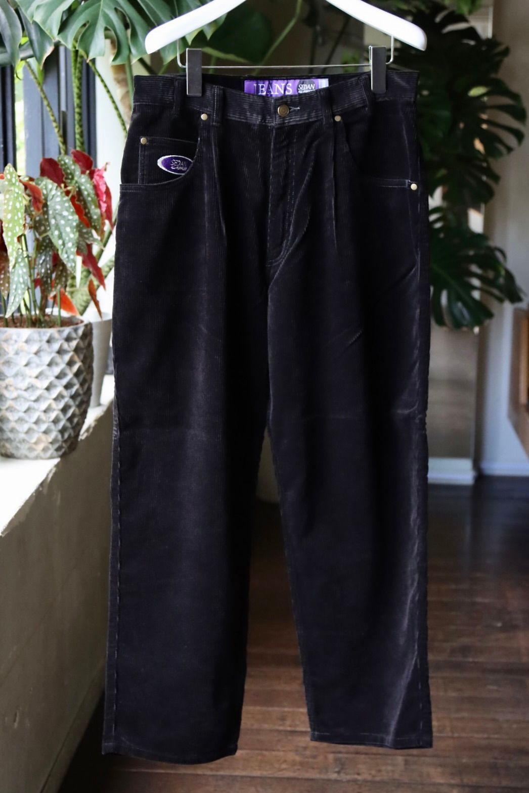 セダンオールパーパス23FW OVAL LOGO CORDUROY PANT(SD23F-PT06)BLACK