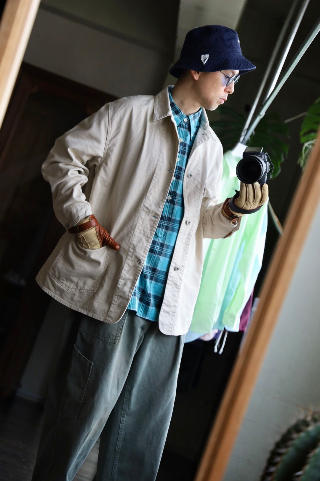 ファウンダ 25SS COVERALL JACKET(015FD251001)BEIGE