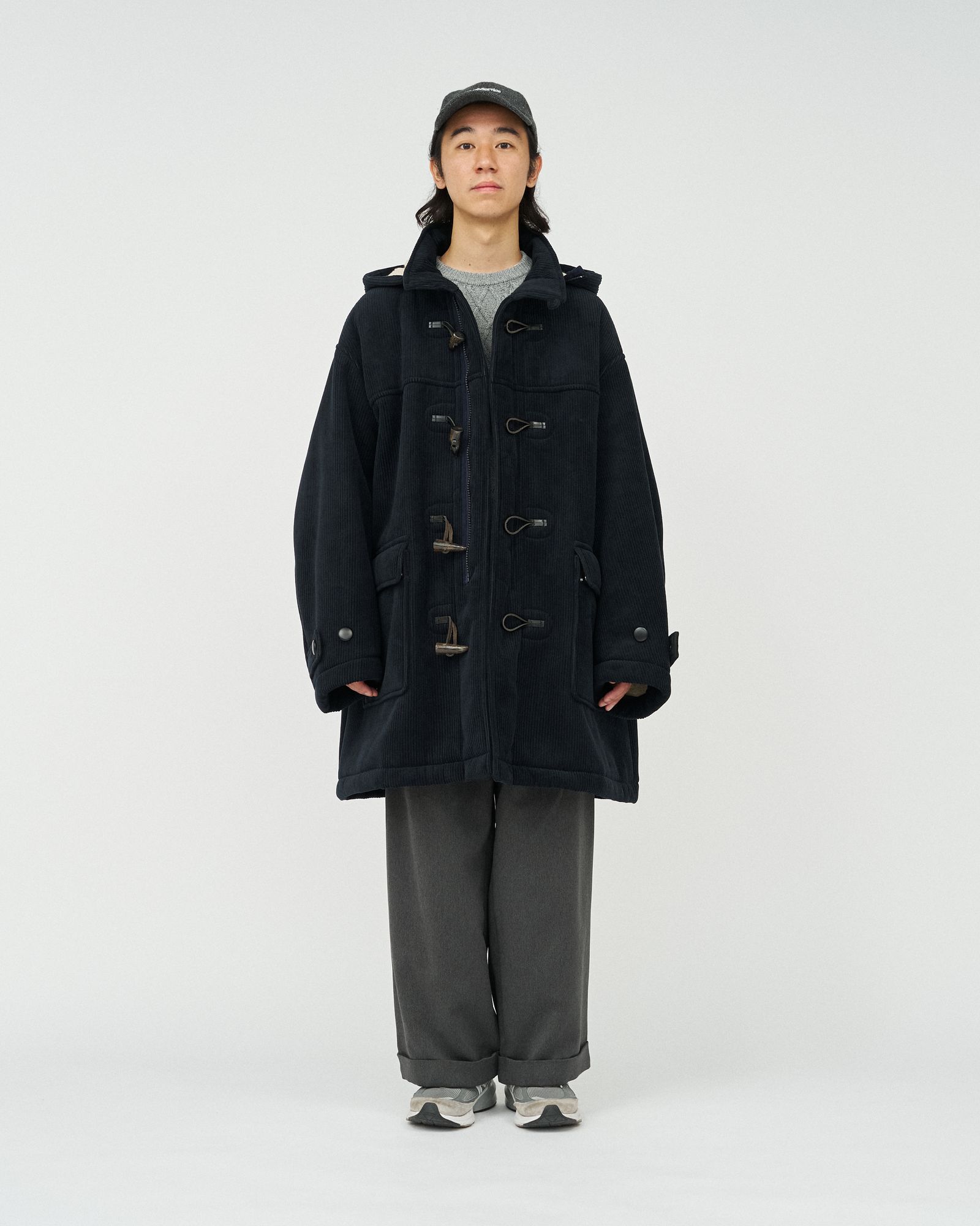 フレッシュサービス SHERPA CORDUROY DUFFLE COAT(FSC254-10064)NAVY☆11月22日(土)発売！