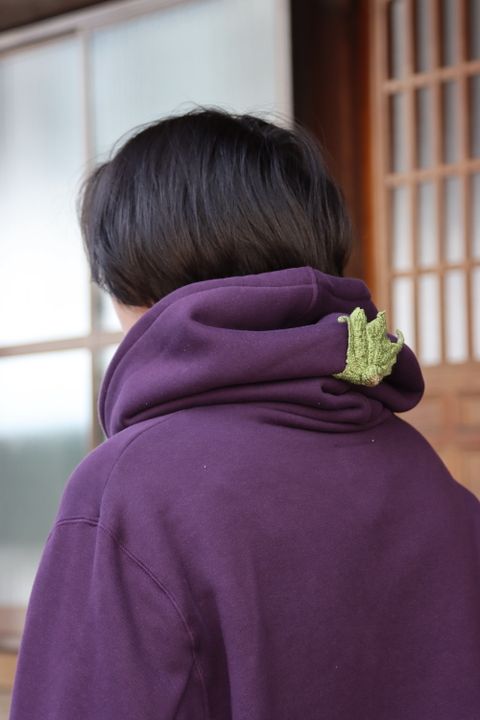 doublet VEGETABLE STEM EMBROIDERY HOODIE(22SS30CS211) style.2022.1.15.