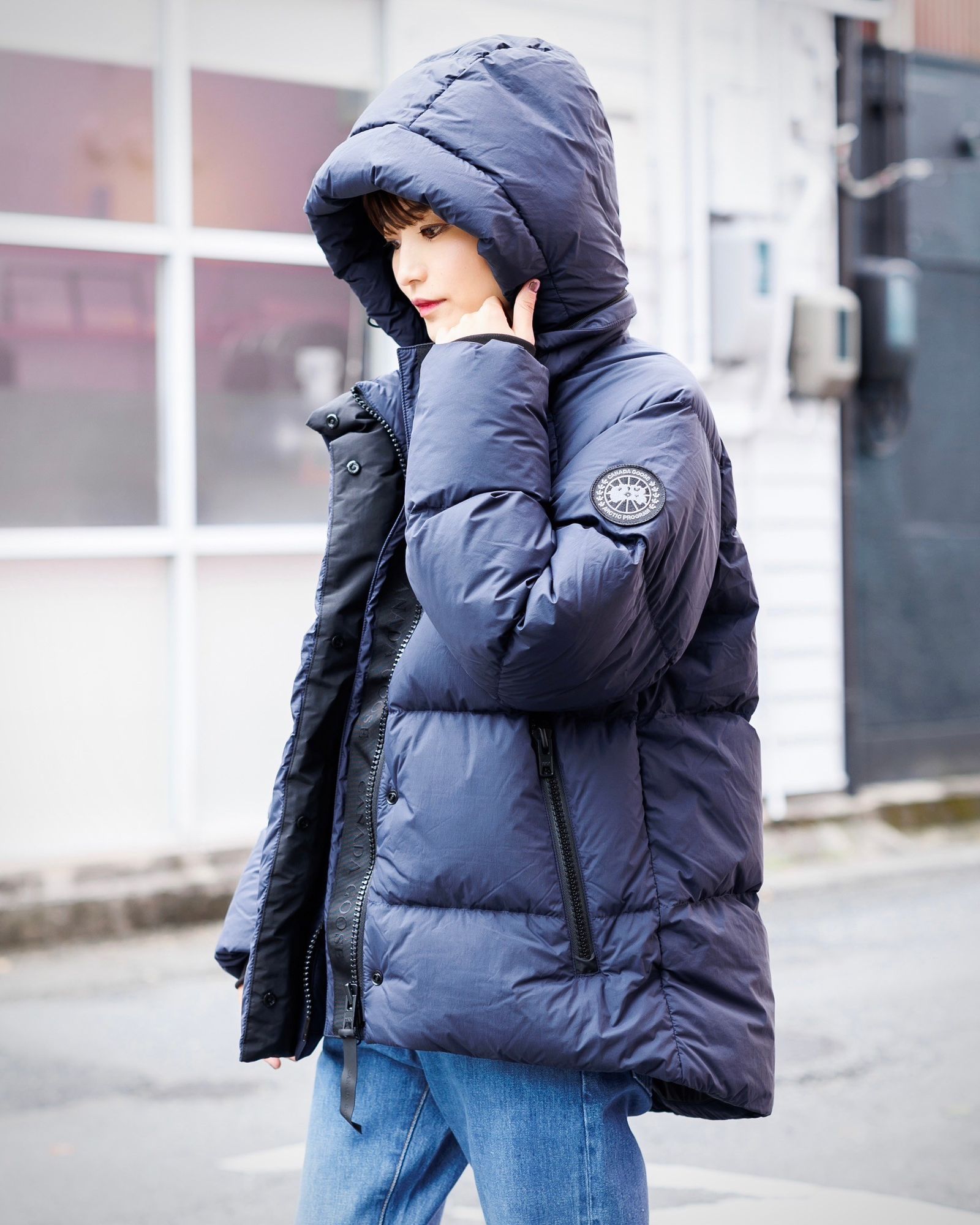 CANADA GOOSE - カナダグースレディース Bryden Puffer Black CANADA GOOSE - カナダグースレディース Bryden Puffer Black