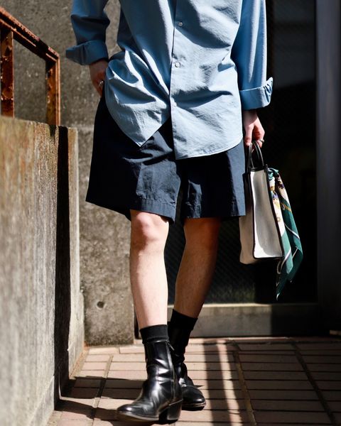 A.PRESSE アプレッセ23SS High Density Weather Cloth Shortsスタイル