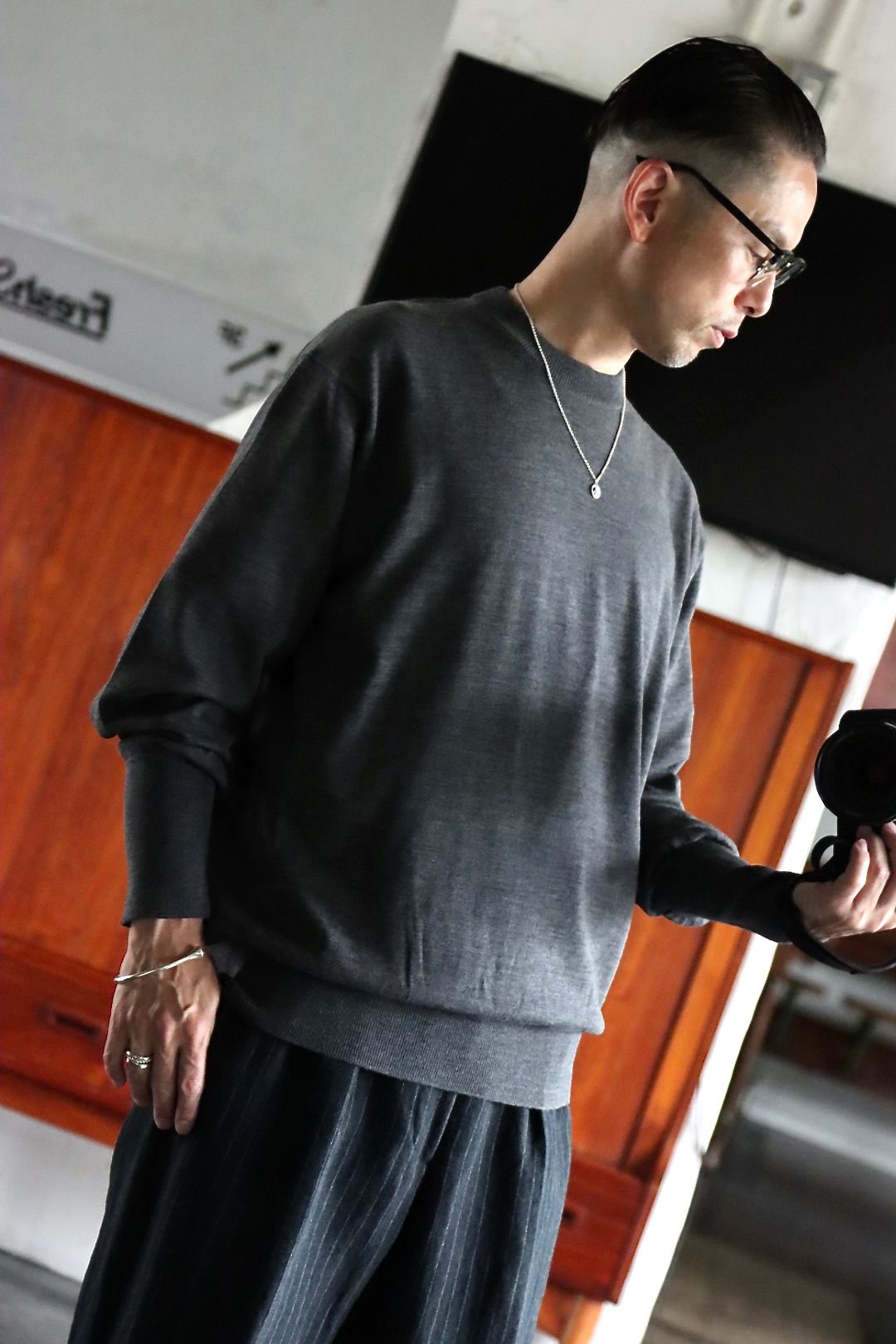 A.PRESSE 22FW L/S Knit T-Shirt スタイル.2022.8.17.
