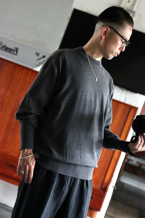 A.PRESSE 22FW L/S Knit T-Shirt スタイル.2022.8.17.
